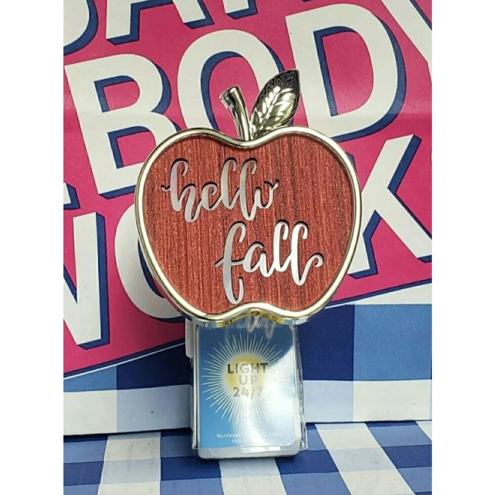 BBW Hello Fall Light Up Fragrance Wallflower Plug In Home Scent Decor